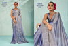 Kiyanaah By Sethnic Dual Tone Velvet Chiffon Designer Saree Wholesale Market In Surat
